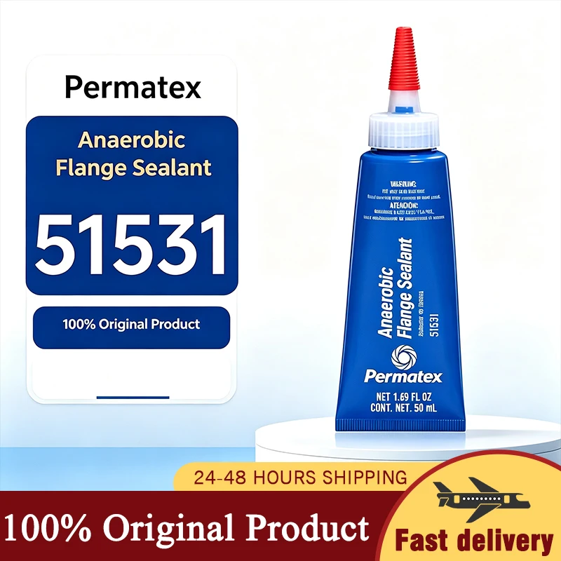 Permatex 51531 Anaerobic Flange Sealant 50ML Oil Resistant Liquid Gasket Maker for Engine Transmission Metal Flanges