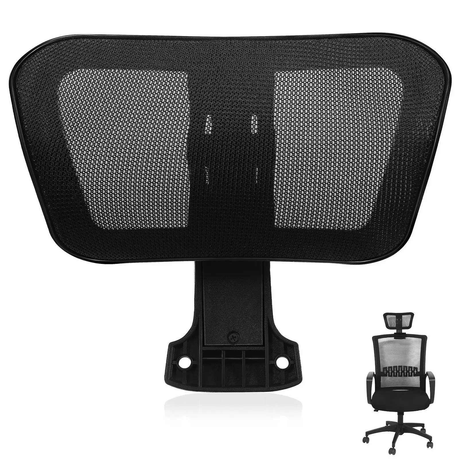 Office Chair Headrest Breathable Mesh Adjustable Angle Headrest Universal Fit for Computer Chair Neck Support Office Supply