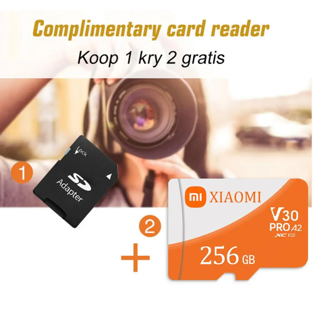 Xiaomi-Micro Cartão de Memória para Câmera, SD de Alta Velocidade, Flash Card, 128GB, A2, 4K, HD, 1TB, Class10, Mini, TF, DJI, Nintendo Switch