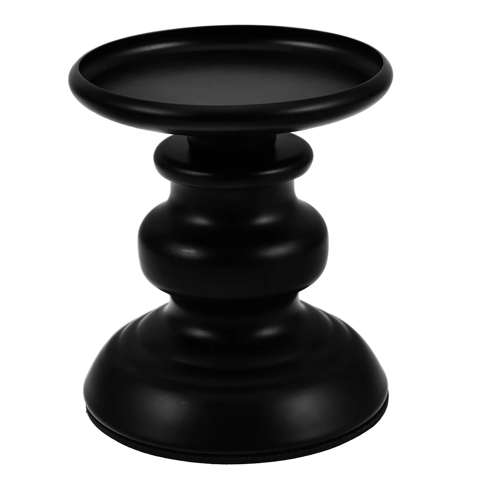 

Black Iron Holder Elegant Design Easy Finish Warm Romantic Atmosphere Table Centerpiece Modern