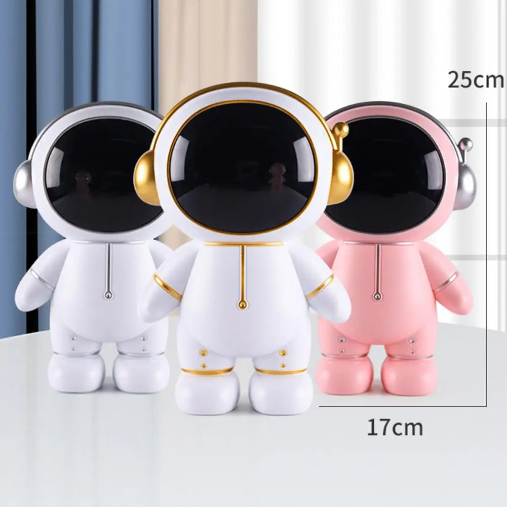 Money Box Anti-slip Cashier Case Plastic Form Habit  Unique Astronaut Styling Treasury Jar