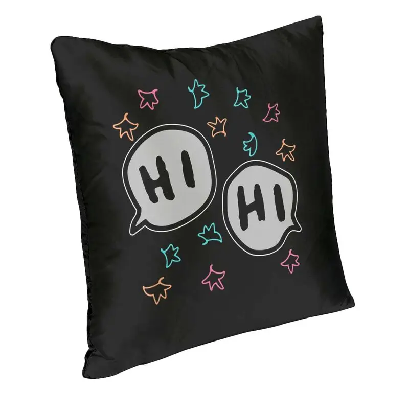 Heartstoppers Leaves Hi LGBT Cushion Cover 45x45 Home Decorative 3D Printing TV Series Throw Pillow for Living Room Two Side
