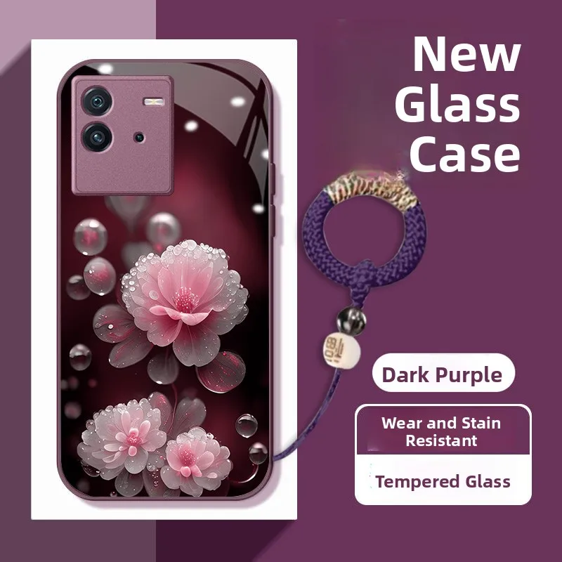 

Жидкий защитный чехол с высокой стеклянной зеркальной поверхностью Defn, металлическая краска для iQOOneo6se V299A, красный роскошный легкий вес ell