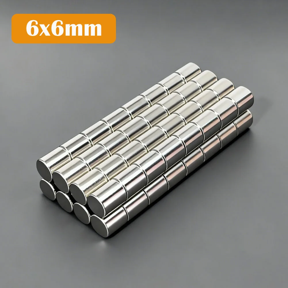 

Магниты неодимовые N35, 6x6 мм, круглые, сверхмощные, постоянные, NdFeB, для холодильника, DIY-проектов