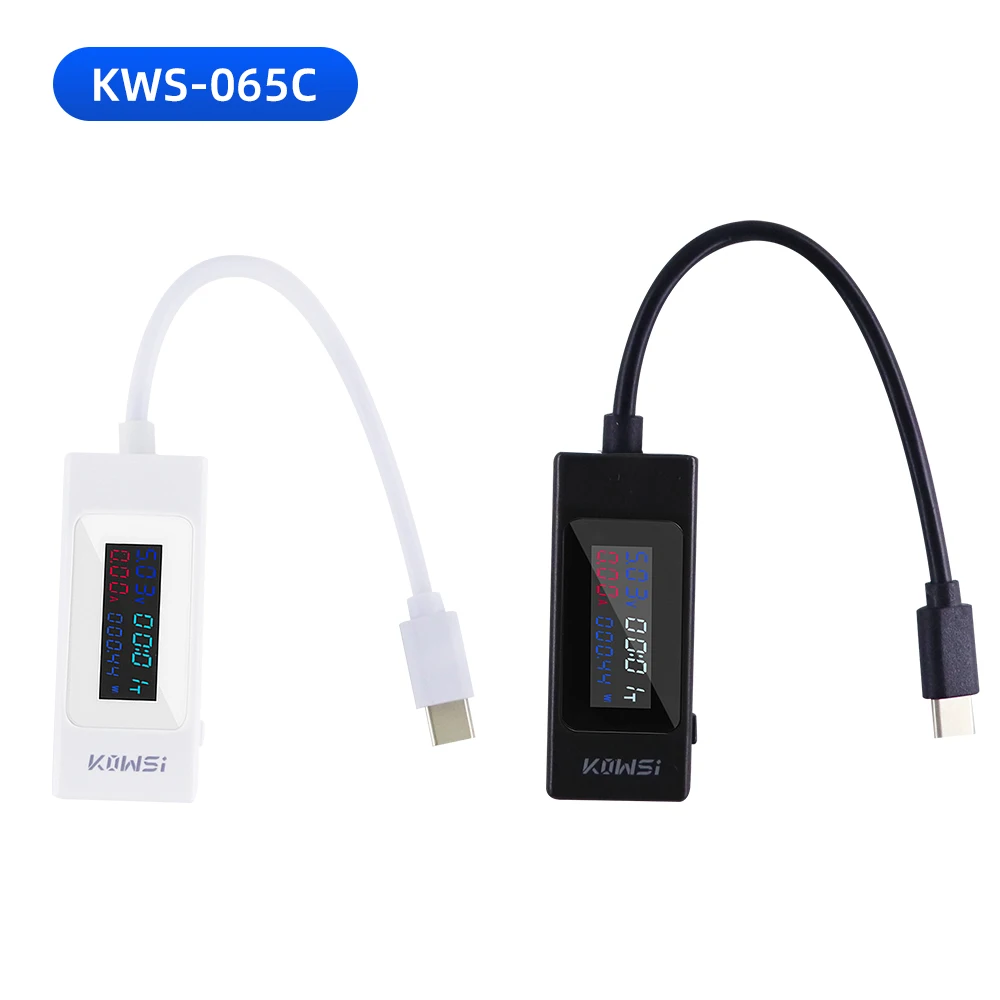 10 in 1 DC Type-C USB Tester Current 4-30V Voltage Meter Timing Ammeter Digital Monitor Cut-off Power Indicator Bank Charger