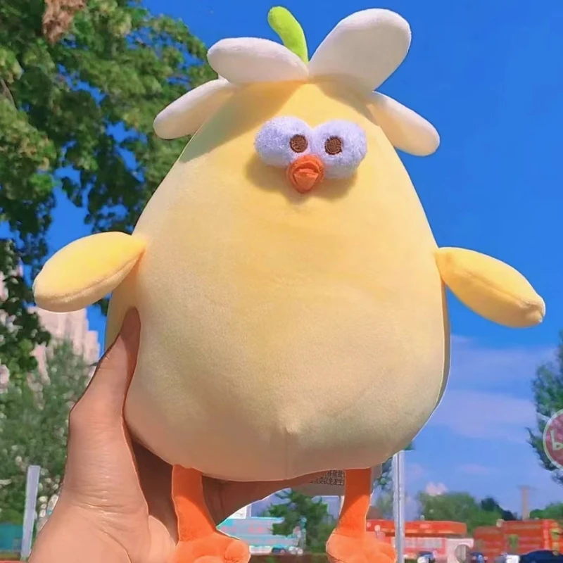 Dundun Chicken Series Doll Daisy  Plush Toy Girl Pillow Cute Cartoon Desktop Ornament Children Model Birthday Gift Kawaii