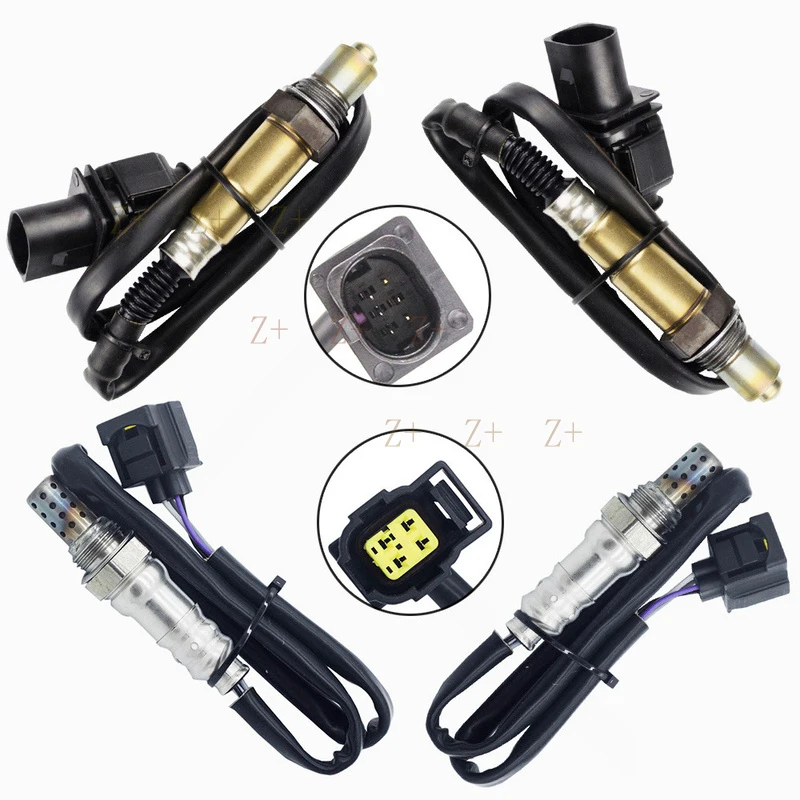 Z+  4PCS Upper+Lower Oxygen Sensor For 2007-11 Mercedes-Benz E350 3.5L E550 5.5L RWD