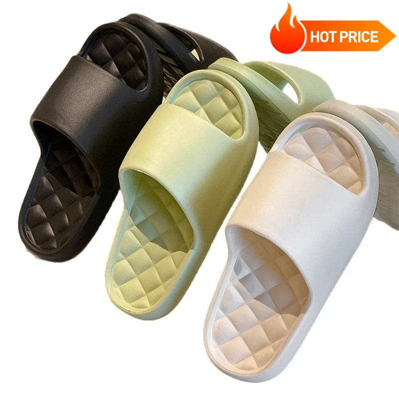 

Men Trend New Summer Slippers Soft Non-slip Sole Cloud Sandals for Home Beach Indoor Outdoor