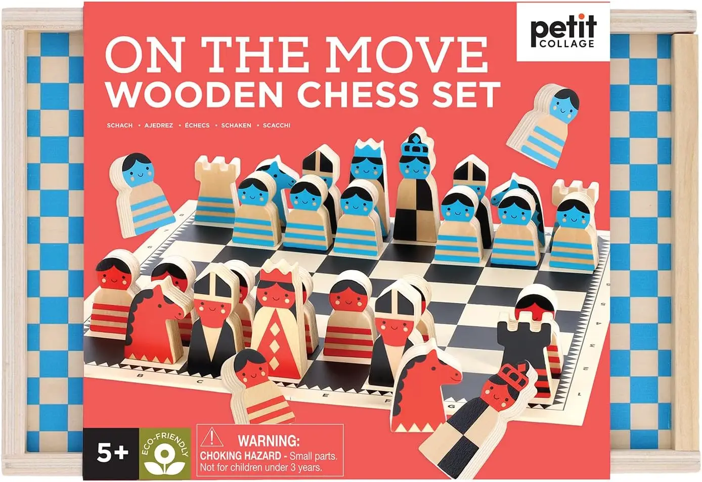 

On The Move Wooden Chess Set - Portable Board Game