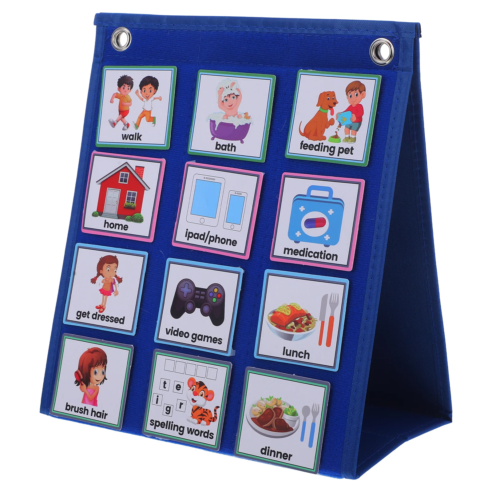 

1Set Children Chore Chart Hanging Visual Schedule Kids Daily Routine Board for Family Classroom Learning Visual Schedule