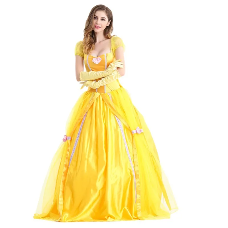Vestido de princesa de belleza para mujer, vestidos largos, disfraz de Halloween, uniforme de fiesta de carnaval, regalos de cumpleaños