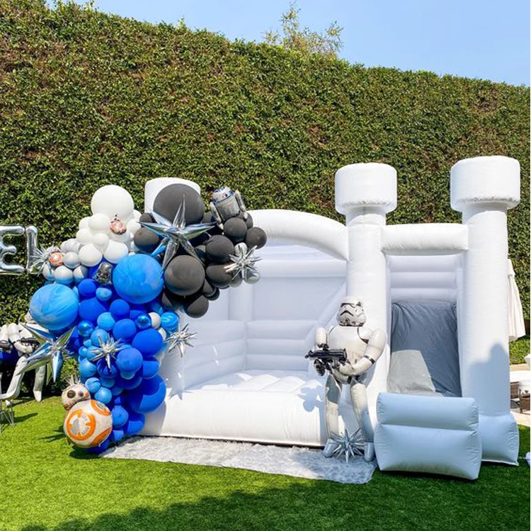 

Наружные цвета Макарон надувной аттракцион Свадебный замок для продажи