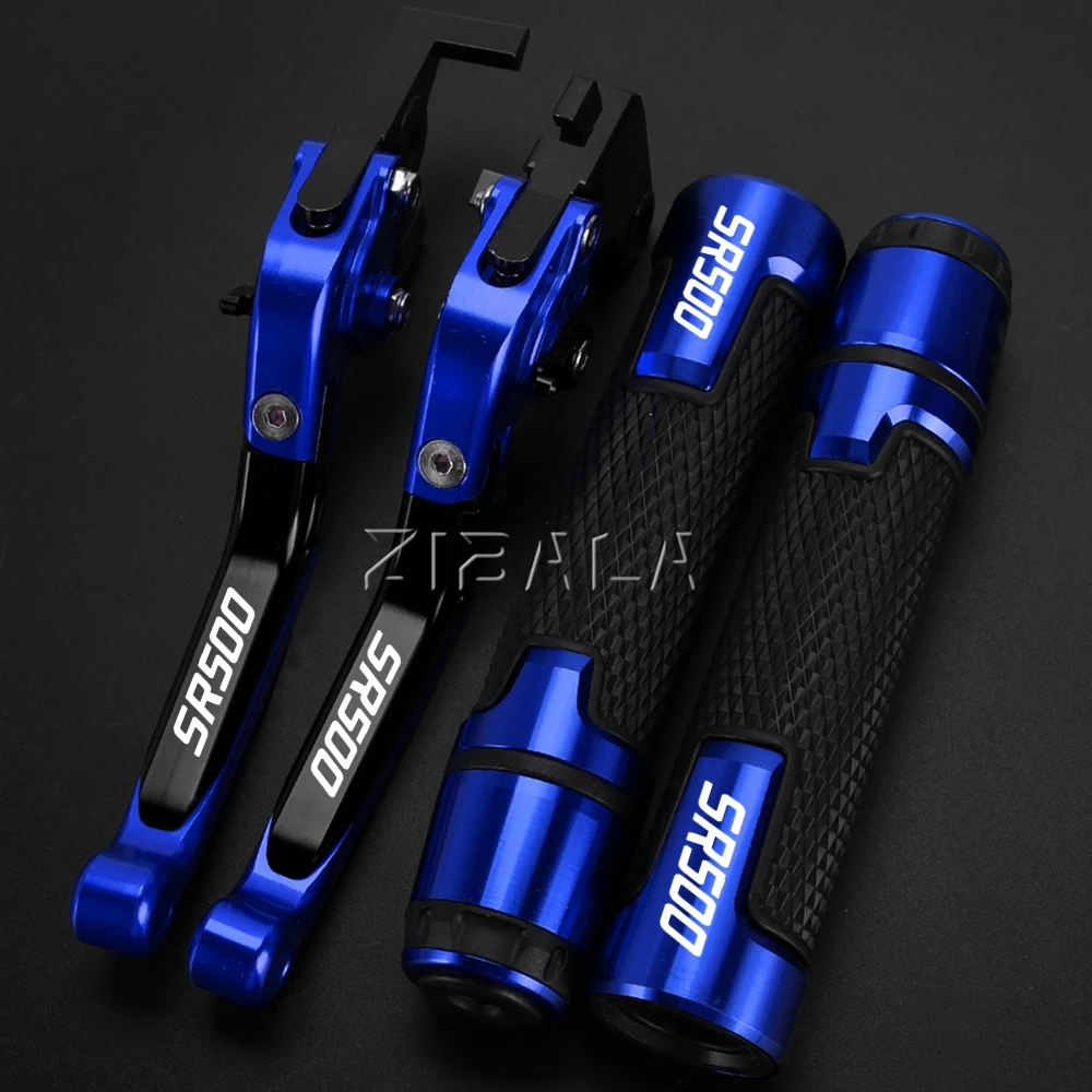 

FOR YAMAHA SR500 SR 500 1978-1991 1990 1989 1988 Handlebar Handle Bar Grips Motorcycle Adjustable Brake Clutch Lever Accessories