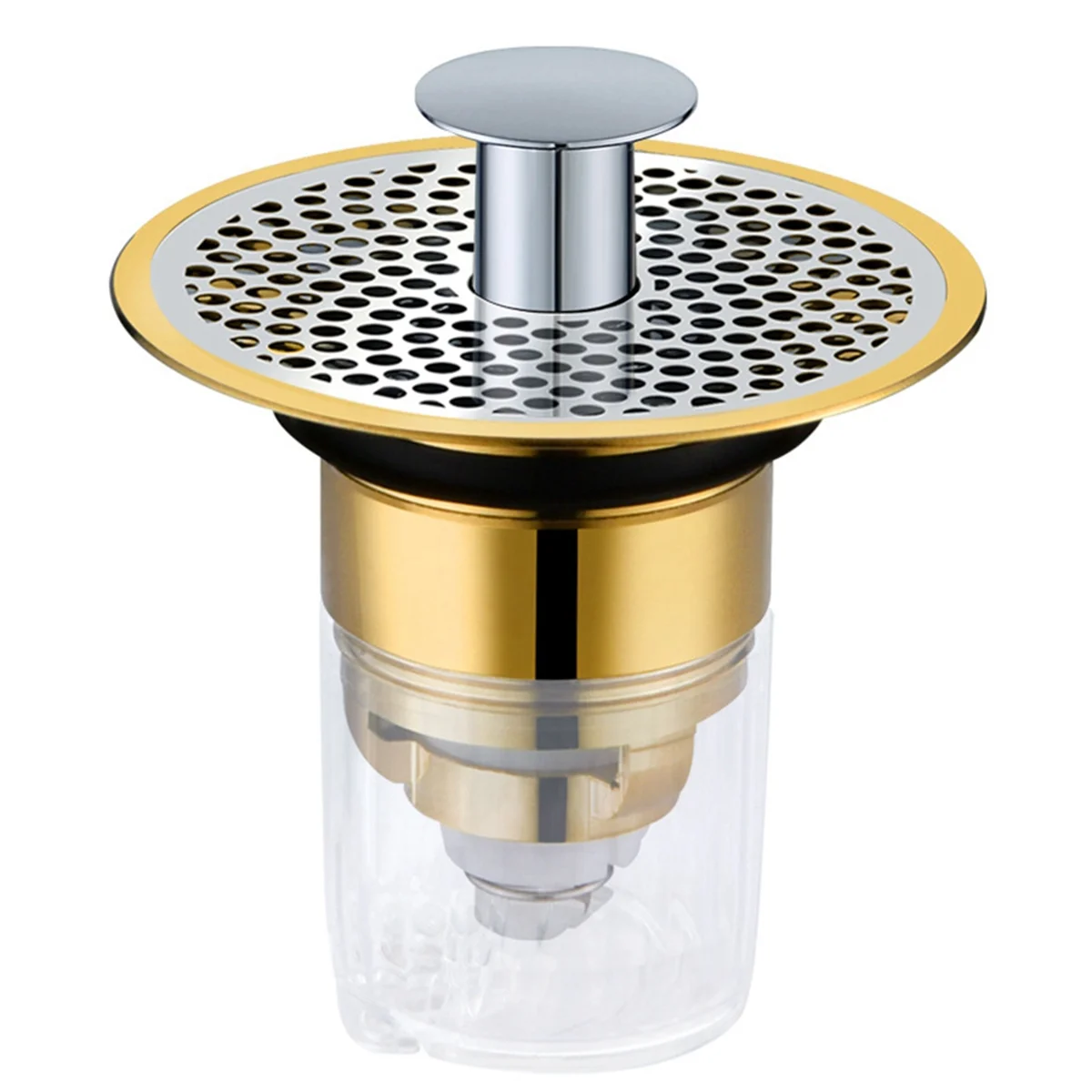 Sink Drain Stopper Floor Drain Filter Bathroom Wash Sink Basin Pop-Up Core Drain Hair Anti-Blocking Strainer B