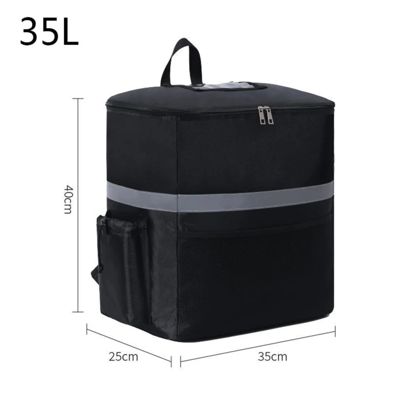 Saco de comida térmica extra grande, saco térmico, caixa para levar geladeira, manutenção fresca, mochila de entrega, saco fresco isolado, 18 L, 35L