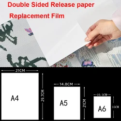 Diamond painting tool protective film diamond embroidery double-sided release paper anti-dirty Replacing Plastic Film A4/A5/A6