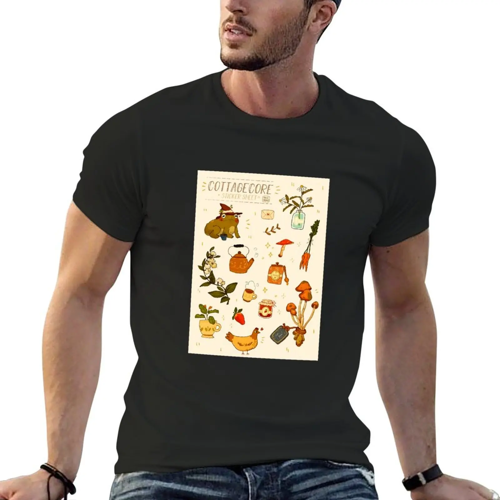 cottagecore T-shirt anime clothes customizeds sublime fruit of the loom mens t shirts