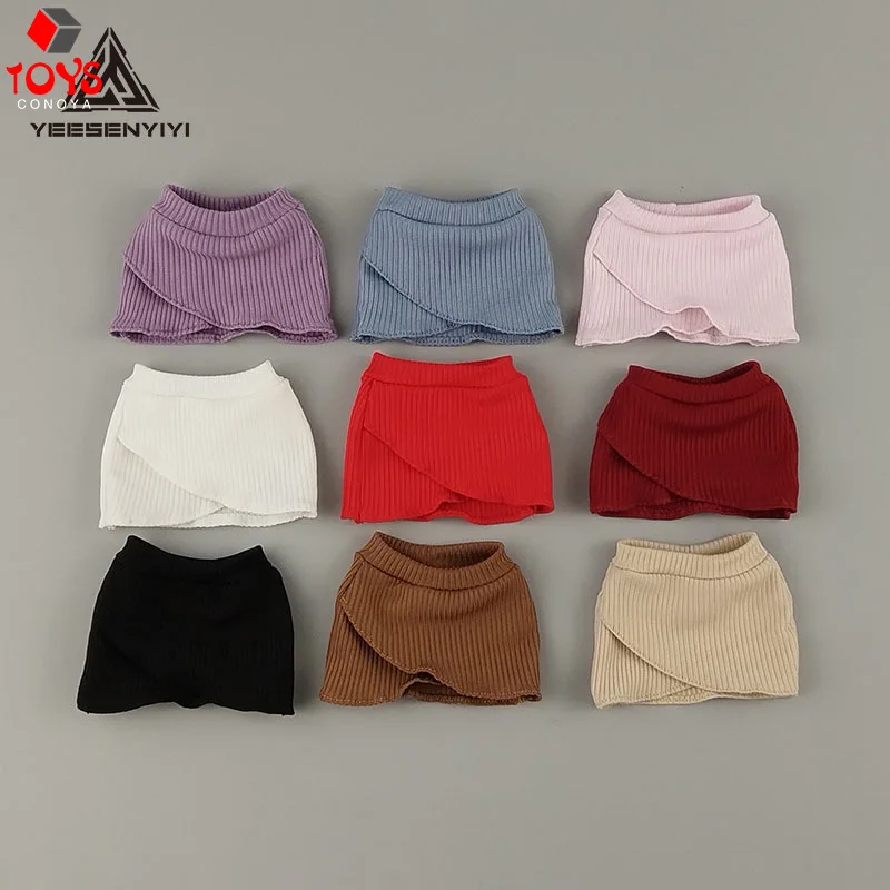 1/6 Scale Sexy V-neck Cross-Front Crop Top Short Skirt Clothes Model Fit 12" Female Soldier Action Figure Body Dolls