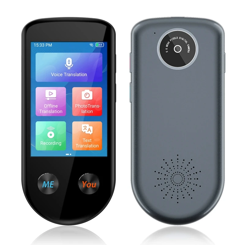 

T23C Language Translator,Two Way Language Translator With Voice/Offline/Photo 137 Languages AI Translator For Travel Business