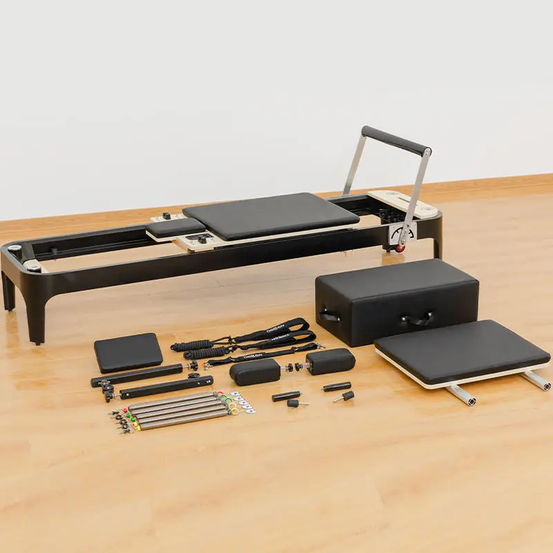 

Pilates Factory's High Quality White Aluminum Alloy Pilates Heavy Machine Economical for Home & Gym Use for Yoga Studios