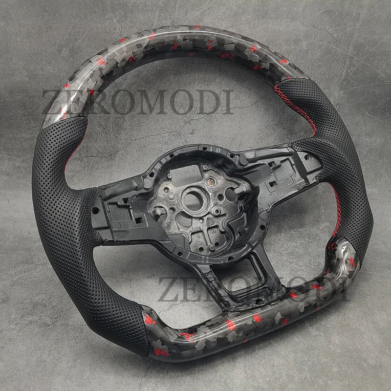 Forging Racing Carbon Fiber Steering Wheel For VW GOLF GTI R GTD GTE MK7 7 POLO GTI 2014-2019