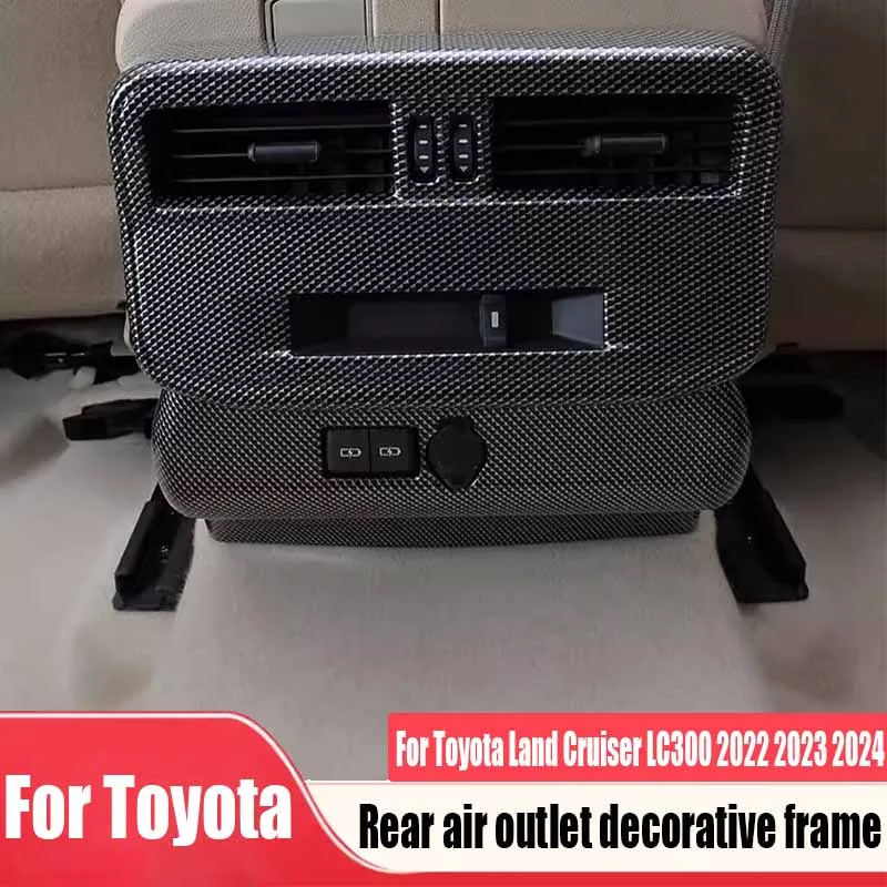 

Rear air outlet decorative frame automotive interior decoration products For Toyota Land Cruiser LC300 2022 2023 2024