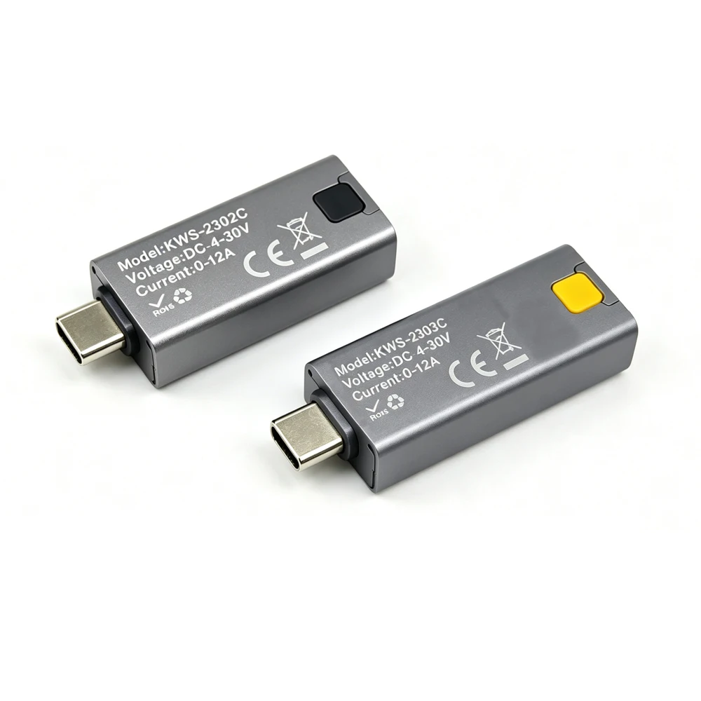 Mini Type-C Digital Display DC Voltage Ammeter Power Meter DC 4-30V Charger Capacity Tester