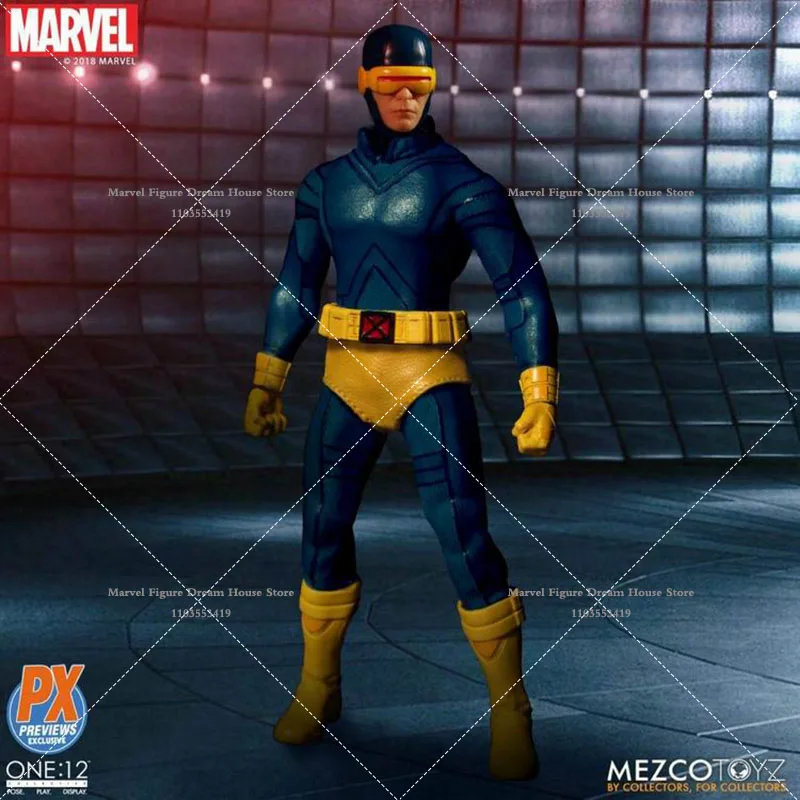 In magazzino originale scala 1/12 da collezione Marvel X-Men Cyclops 6 pollici Action Figure Set completo di giocattoli modello con illuminazione a