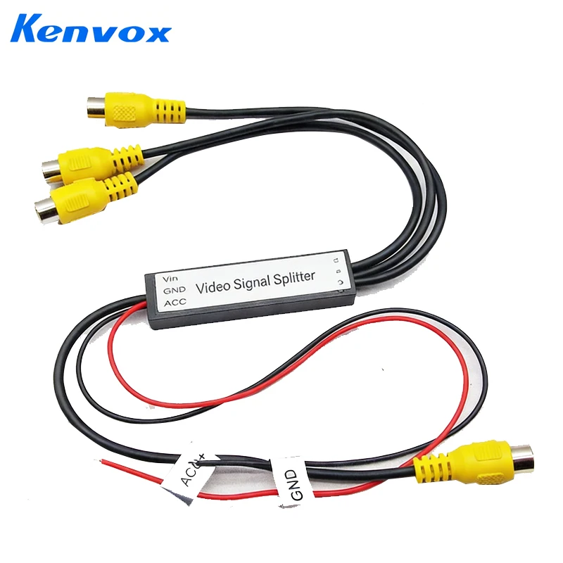 CVBS AND AHD720P Video Signal Splitter 1 To 3 Output RCA Video Booster Amplifier Splitter for Car TV, DVD, CCTV 1 Input 3 Output