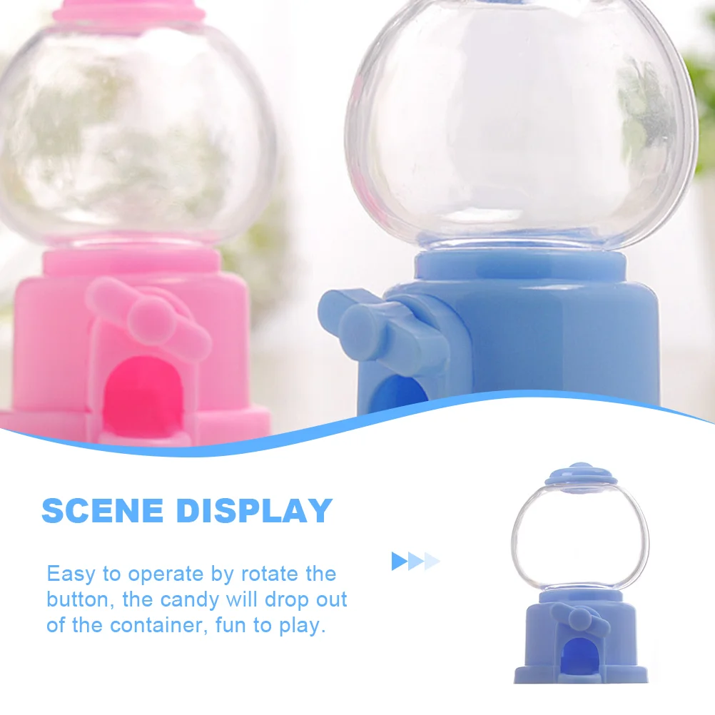 Machine Gum Mini Candy Dispenser Automatic Plastic Gumball Machines for Kids Grabbing Child Children