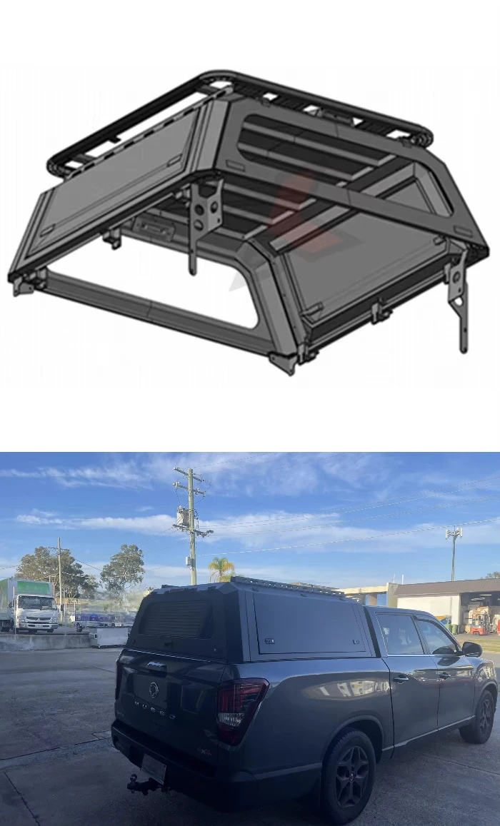 

2024 for Ram 1500 Truck Cap Camper Navara Pickup Truck Camper Shells Musso Hardtop for Pickup Truck Bed
