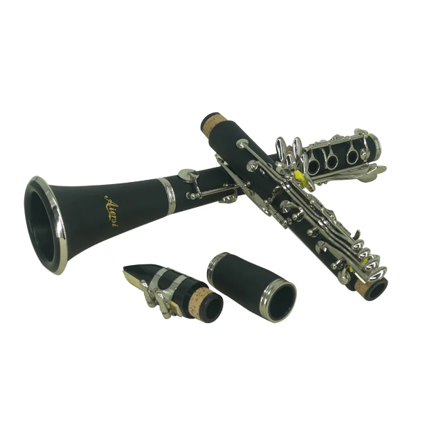

Aiersi Brand Black Bakelite Body 17 Keys Bb Tone C Key Clarinet Factory Supply Cheap Price Woodwind Musical Instrument China