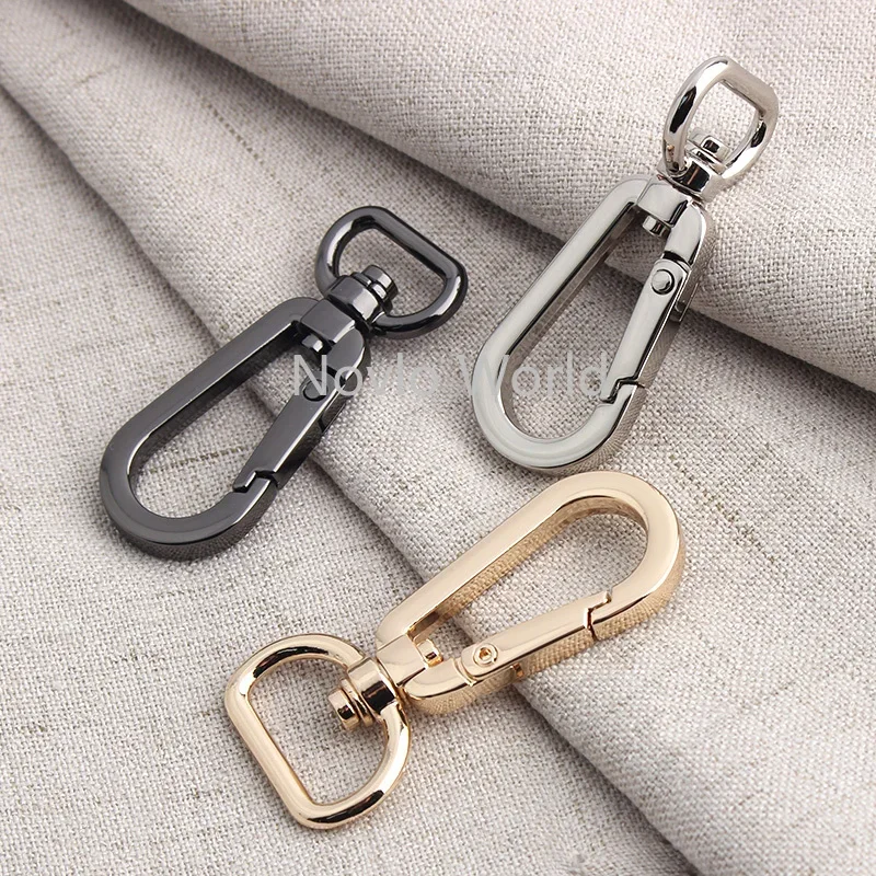 20-100 pieces 3 size 4 colors 13-16-19mm Metal Bags Strap Buckles Lobster Clasp Collar Carabiner Snap Hook