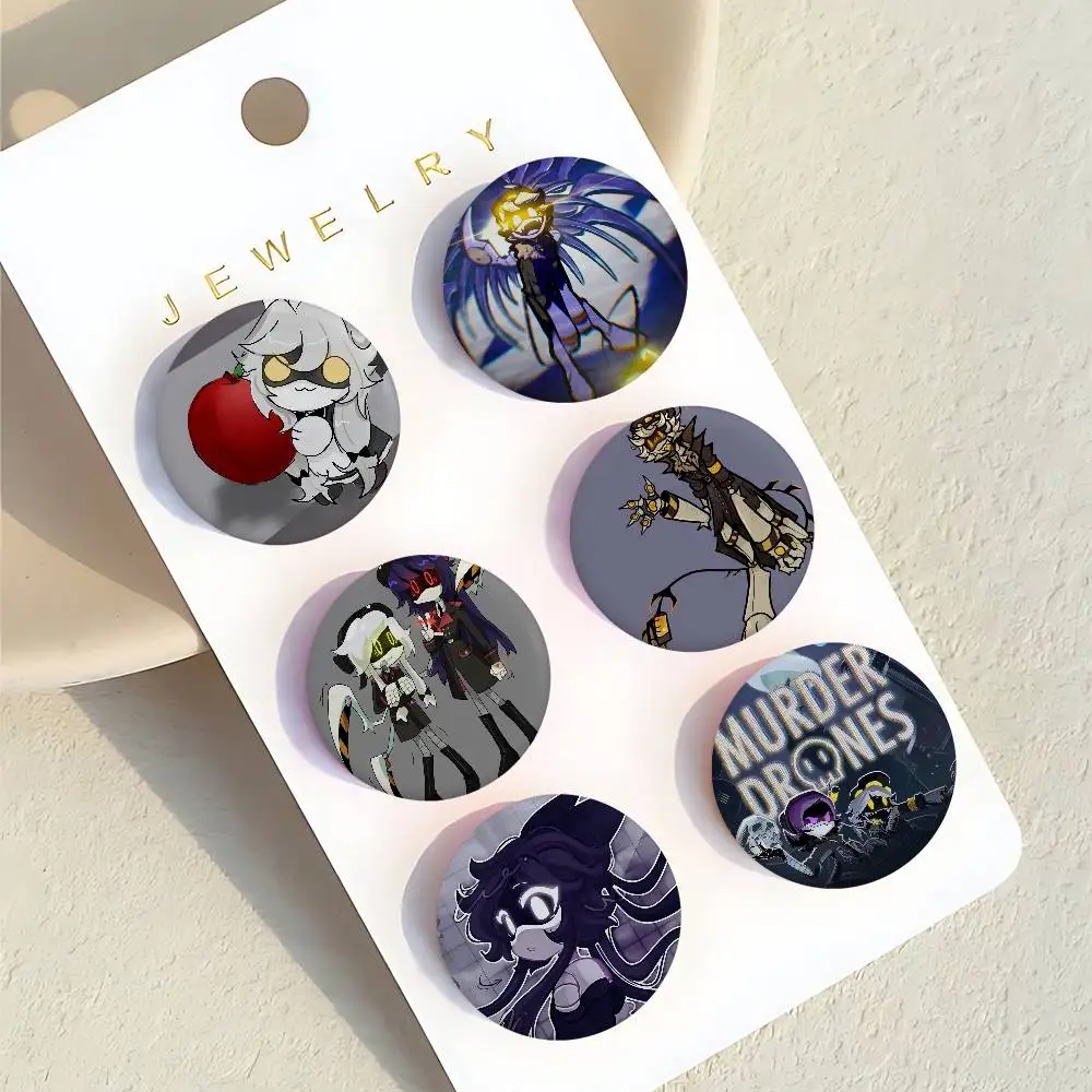 M-Murder D-Drones Exquisite Tinplate Brooches Sleek Badge Lapel Pins For Bag Accessories Practical Souvenir Gifts
