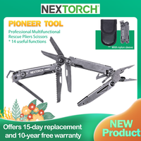 NEXTORCH Pioneer multitools Professional Multifunctional Rescue Plier Scissor 60mm Large Rescue Scissor 14 Useful Functions MT20