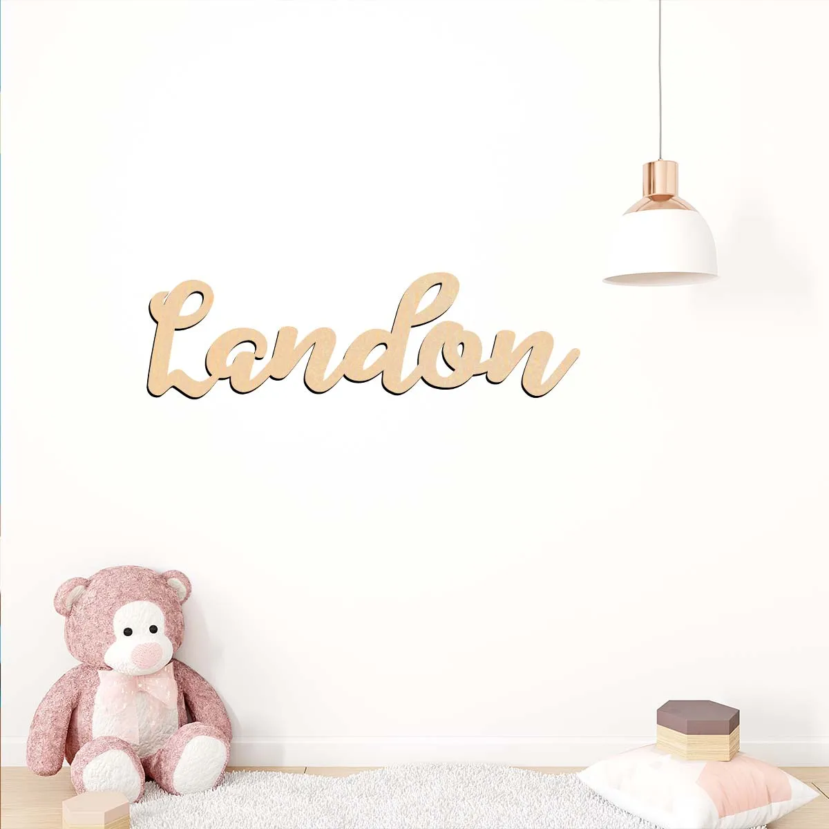 1pc Personalized Custom Name Wooden Signs No Electricity Required Customizable Distinctive Bedroom For Toilet Stickers