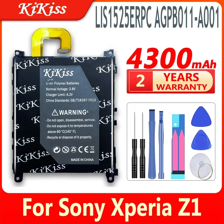 4300mAh LIS1525ERPC AGPB011-A001  Battery For Sony Xperia Z1 L39h Honami SO-01F C6902 C6903 C6906 C6943 Mobile Phone Battery