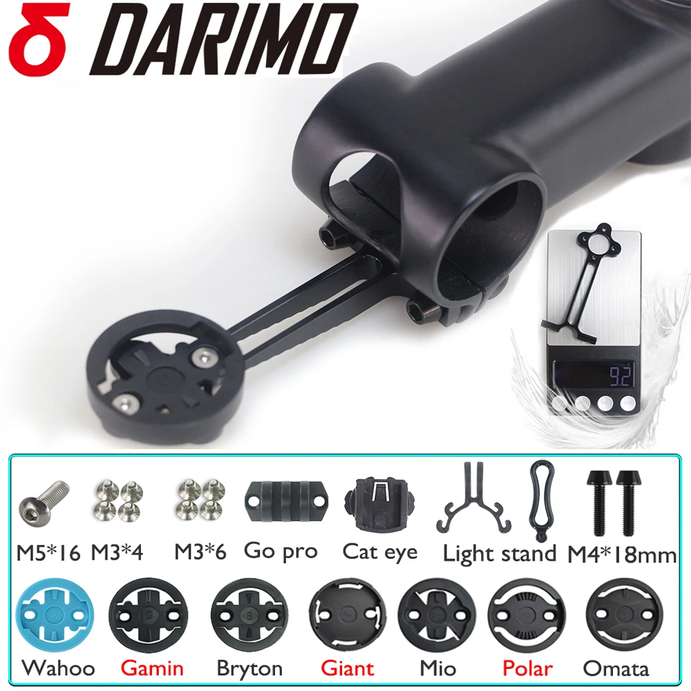 

DARIMO bicycle computer mount, stem extension bracket, for carbon fiber IX2/IX4 stem, ultralight and sturdy, bicycle accessories