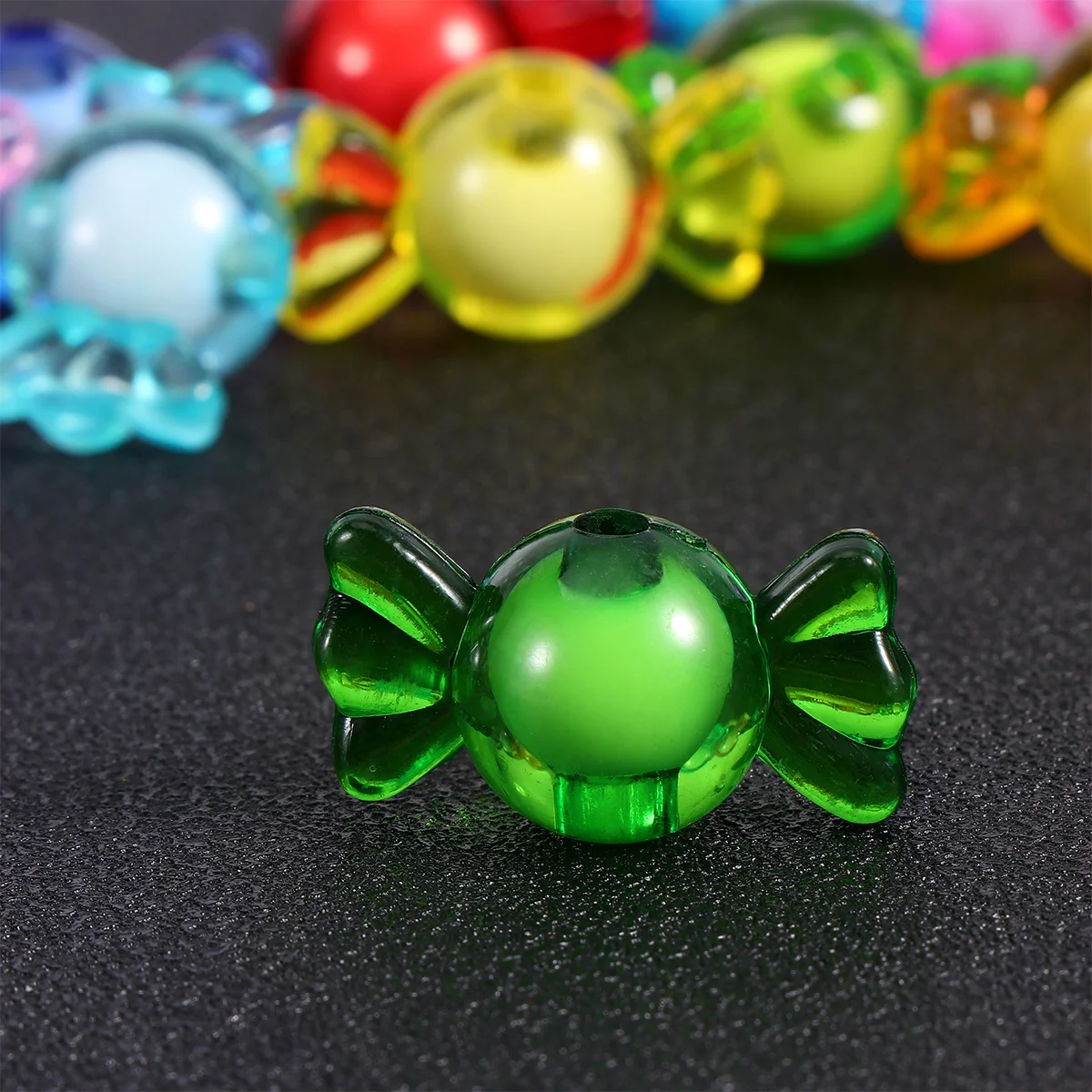 

1Set Acrylic Beads Candy Shaped Crystal Loose Beads Smooth Surface for DIY Jewelry Making Bracelet Necklace Crafts Gift Kits