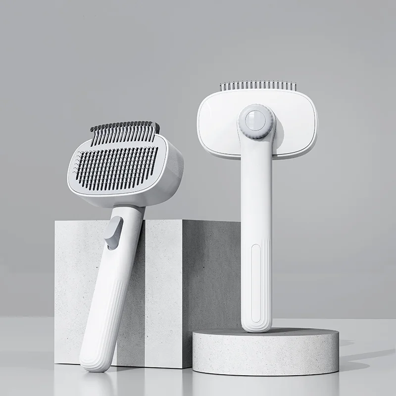 Многофункциональная щетка для ухода за домашними животными 3 в 1, регулируемая игольная расческа для собак и кошек, инструмент для удаления волос, самоочищающееся средство для удаления волос