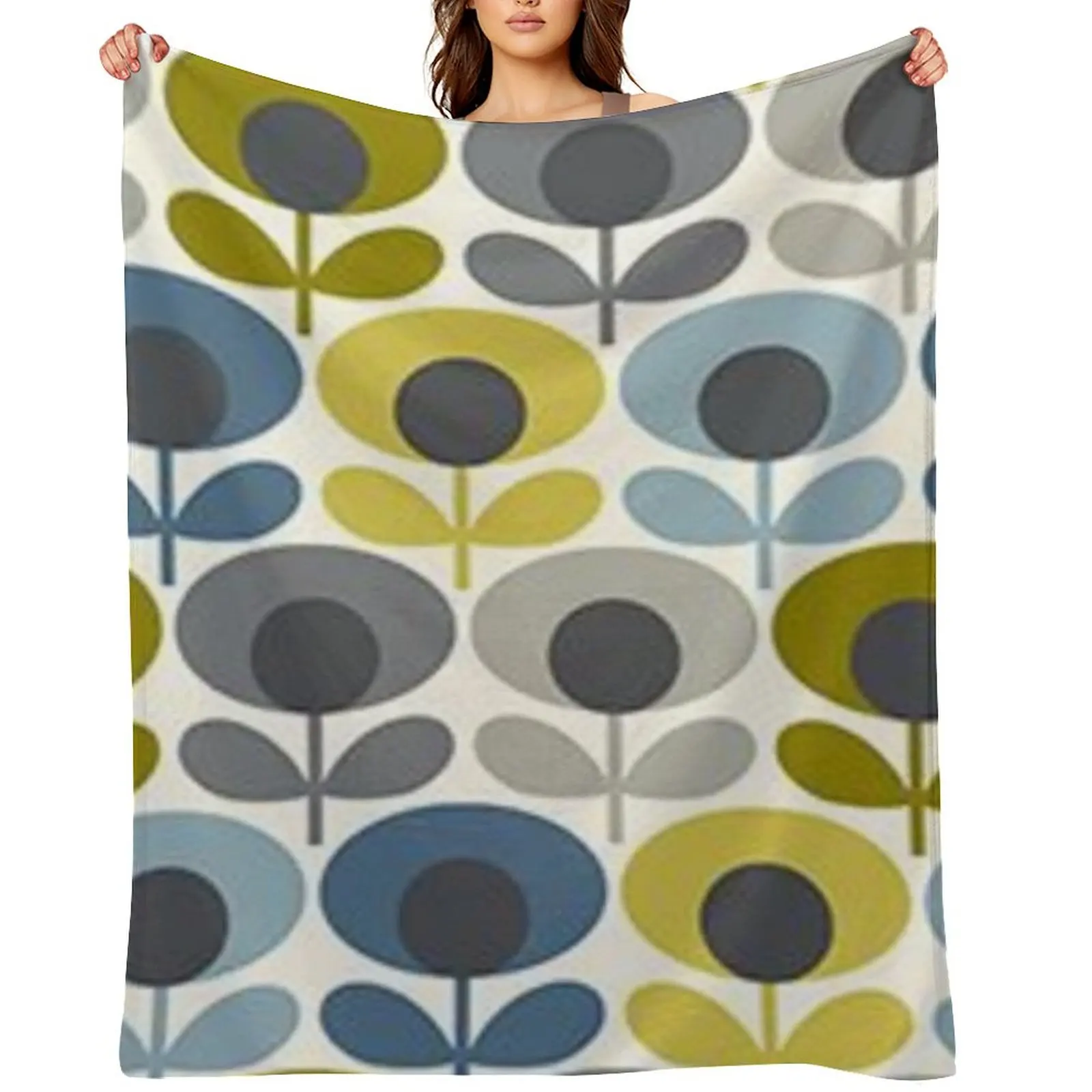 

Orla Kiely Floral Throw Blanket Furrys Tourist bed plaid Luxury Thicken Blankets