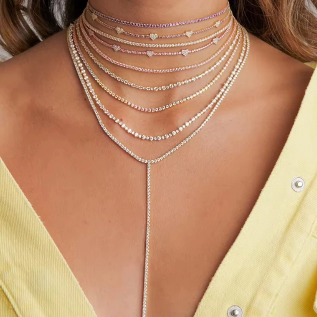 cor-de-ouro-fino-cz-tenis-corrente-colar-varias-cores-colorido-cz-charme-feminino-gargantilha-com-link-corrente-na-moda-arco-iris-joias