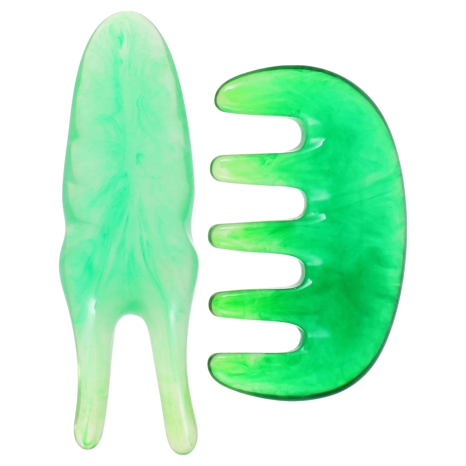 Massager Scraping Fork Scraper Tool Scalp Massaging Comb Scrapping Care Jade Head Plate