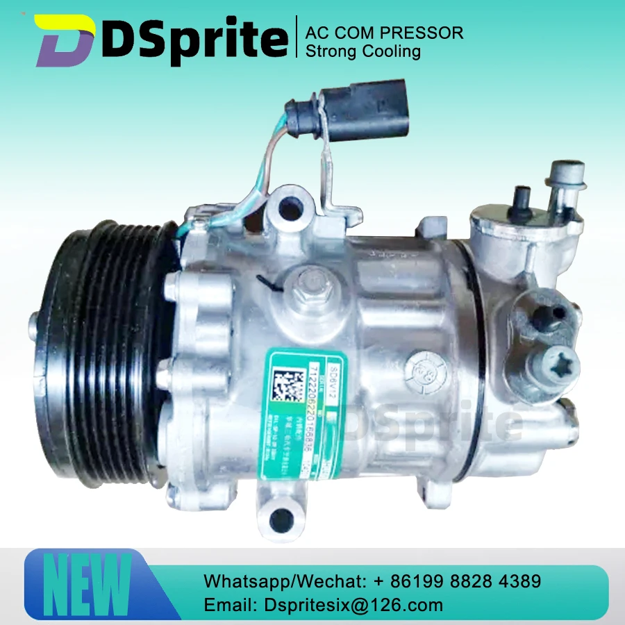 Auto SD6V12 Air Conditioning Compressor 6R0820803A 6RD820803A 6RD820803 6RD820803D 1950 SD1950 For Volkswagen VW POLO Derby