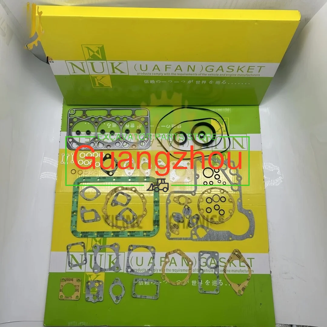 

For Kubota D850 Engine Gasket Kit,OEM# 07916-29595 07916-24405 15583-03310,for Kubota KH008-2 KH008-3 KH35 KH41 Excavators
