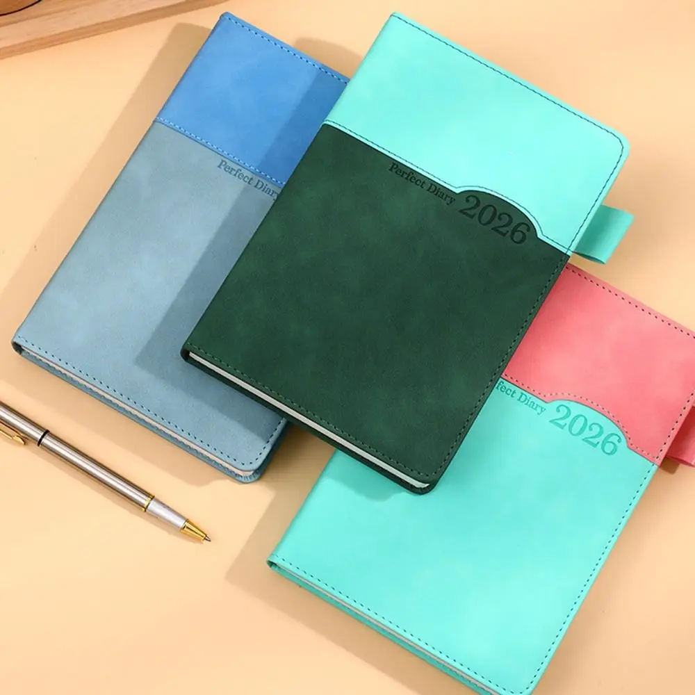 365 Days 2026 Schedule Planner Notepad English Thick Paper A5 Agenda Planning Notebook Wear-resistant Efficient Organization