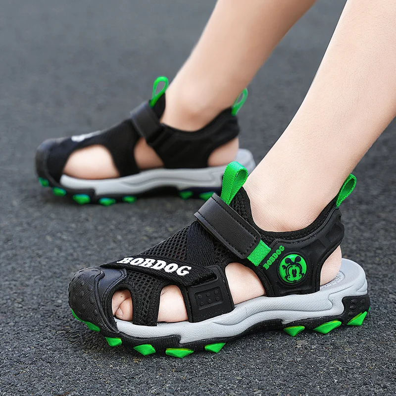 

2024 Summer Children's Sneakers Boys Girls casual shoes 8-12 years old Sandals Baotou Beach Water Shoes fashion casual Sneakers