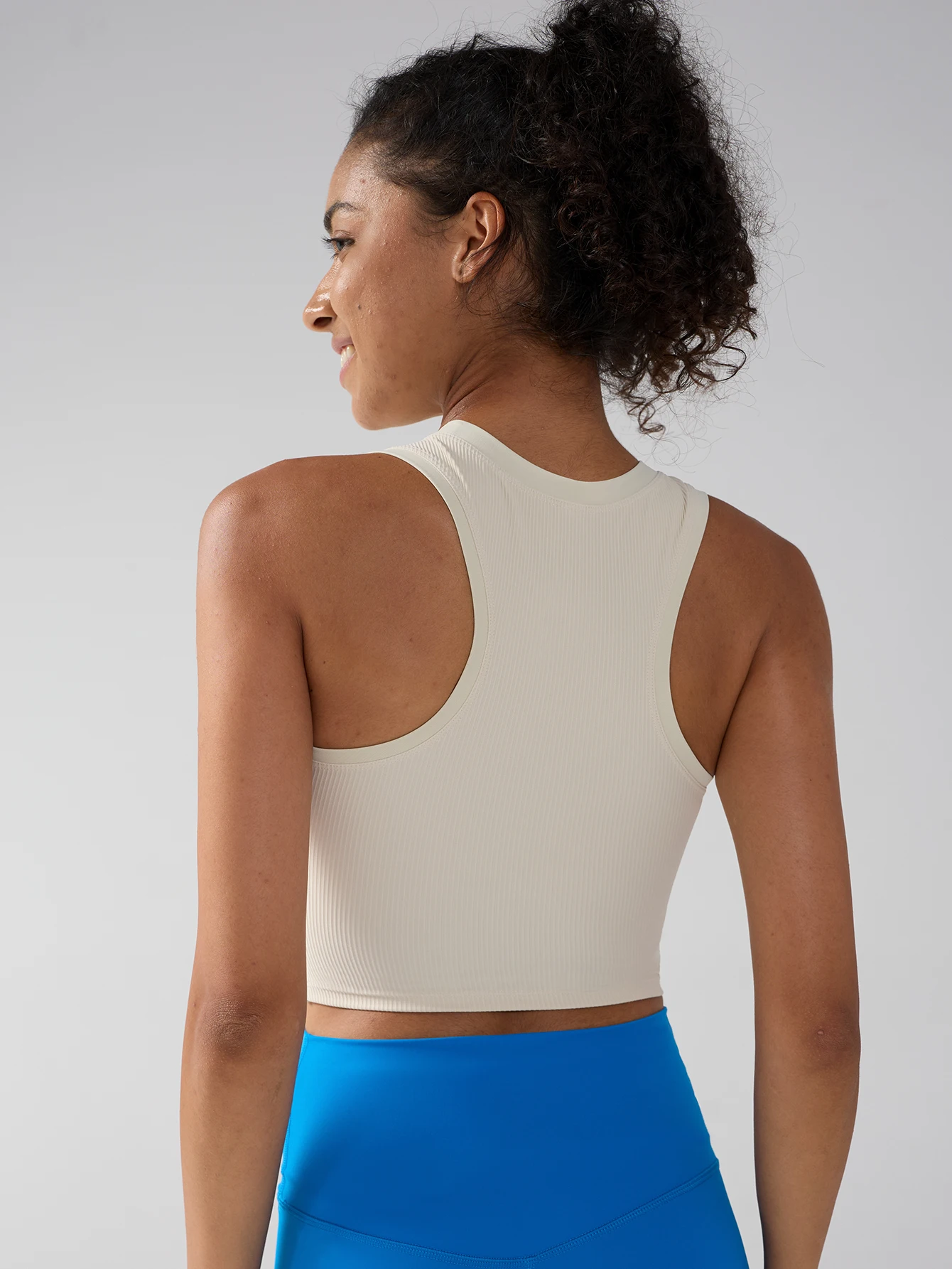 Sports Bra Racerback - New Women Wearing Slim Sports Vest