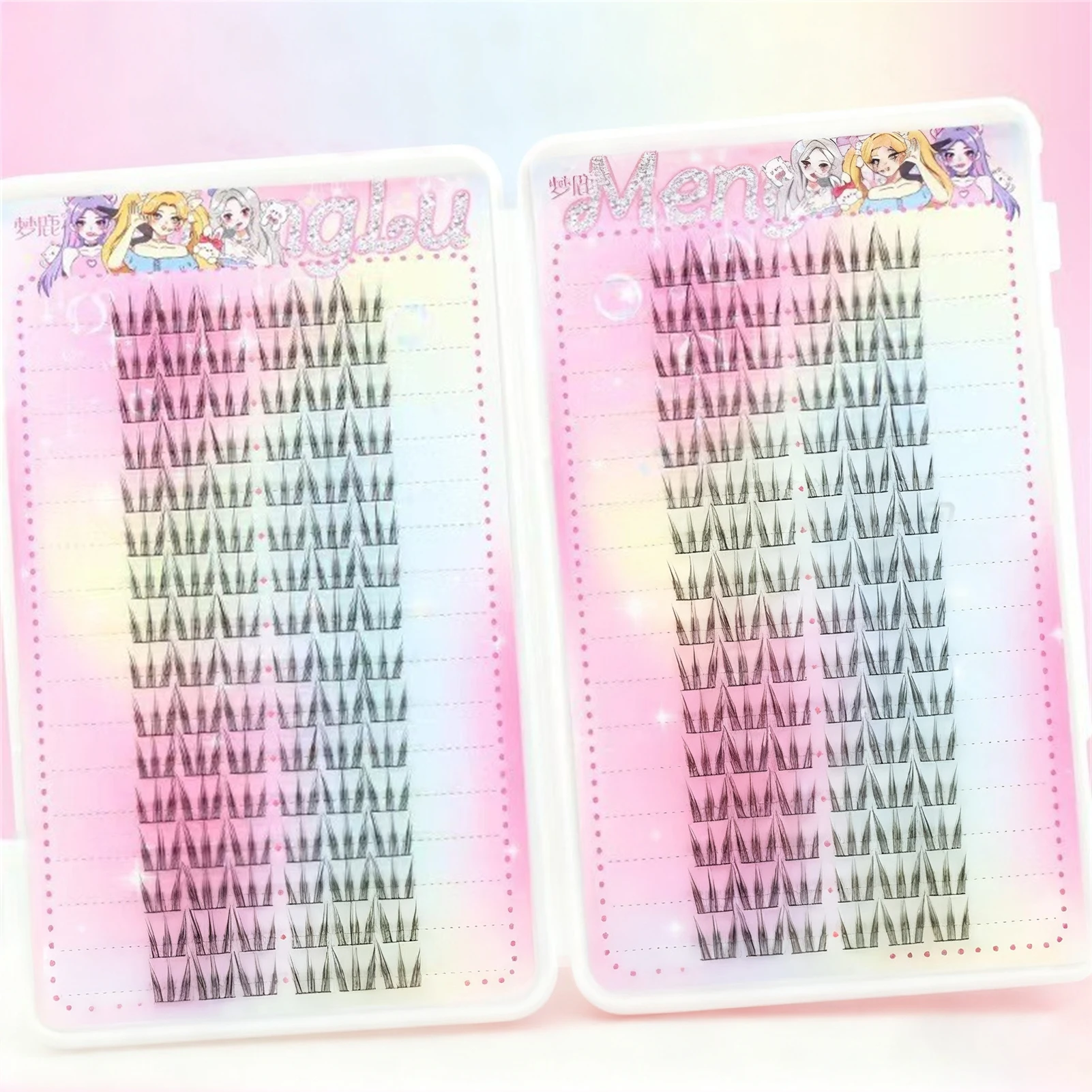 Cat Paw False Eyelashes manga individual Clusters lashes Natural Wispy Lash extenstions for cosplay Makeup Cosmetics tools