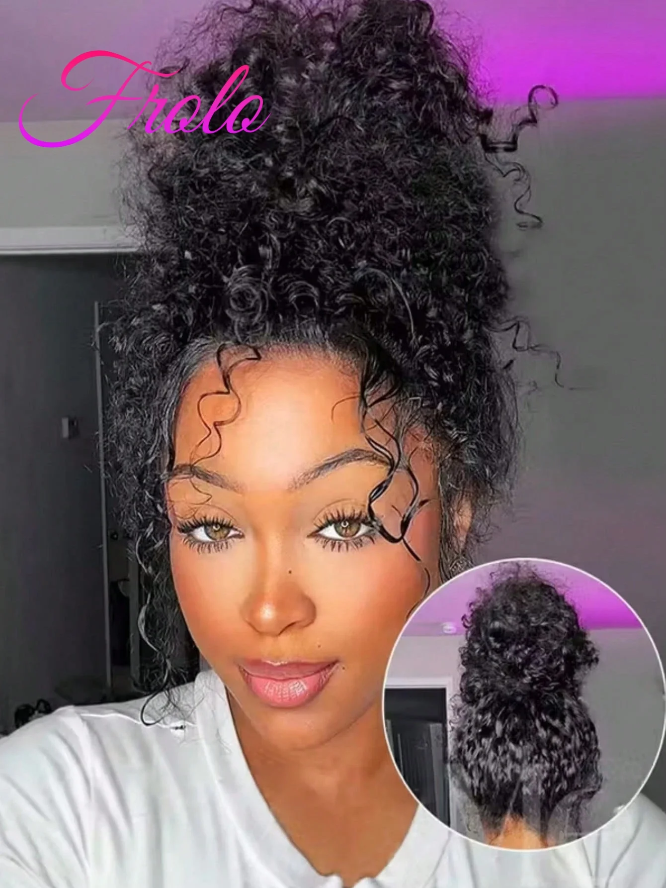 

Парик из натуральных волос 360 Full Lace, предварительно проработанный, HD, с глубокими волнами, бразильский, кудрявый, для женщин